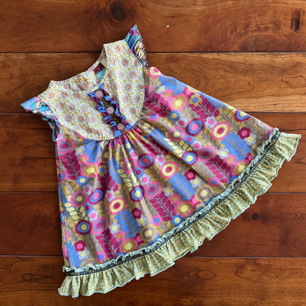 Matilda Jane Patterned Dress with Ruffle Hem
